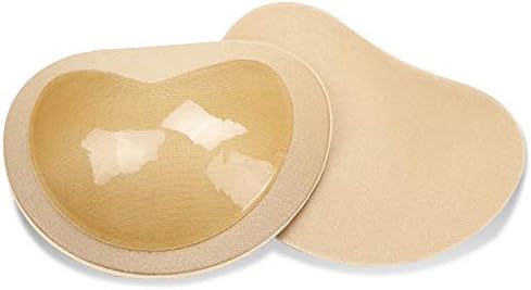 Longleaf Self-Adhesive Bra Pads Inserts,Reusable Silicone Adhesive Bra Pads for Women, Beige, Freesize