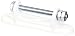Field Guardian Wood Post Polytape Metal Split Bolt Tensioner, 2-Inch, White