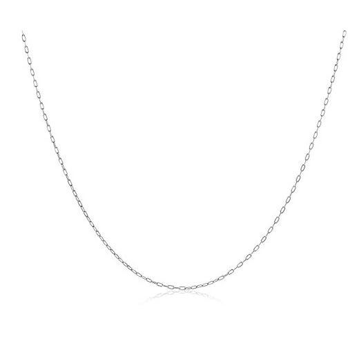 United One CHNV18W - Collar de oro blanco de 18 quilates