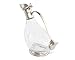 Vagabond House Hand-Blown Glass Wine Decanter with Solid Pewter Duck Shape Hand Blown Lead-free Crystal Glass, Red Wine Carafe, Wine Gift, Wine Accessories 9 inch x 8 inch Long 30 oz
