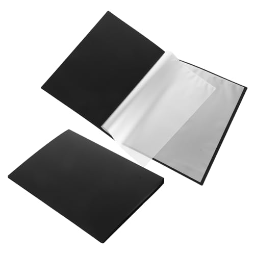 CAXUSD Pp Material Music Page Holder 2pcs A4 Sheet Music Binder Flip Folder Pages