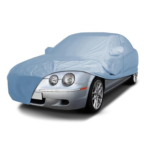 Image of iCarCover Premium Car Cover for 1999-2008 Jaguar S-Type Heavy Duty Waterproof All-Weather Automobiles Custom Fit Indoor Outdoor UV Snow Protection Covers with Straps and Bag