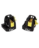 GEV Supporto Universale per 1 Paio di Sci in Gomma – Compatibile con Barre Portatutto Auto, Installazione Facile e Sicura, Ideale per Barre da Tetto, Made in Italy, Resistente e Antiscivolo