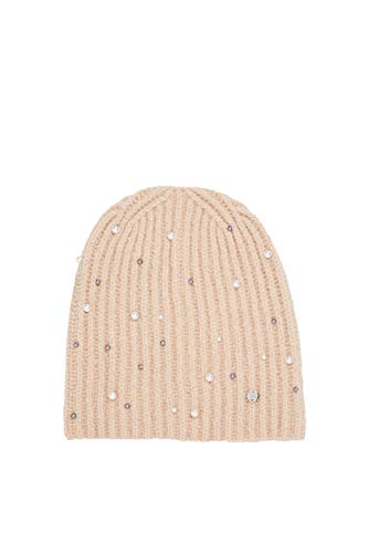 Preisvergleich Produktbild ESPRIT Accessoires Damen 129EA1P004 Strickmütze, 260 / LIGHT Taupe, 1SIZE