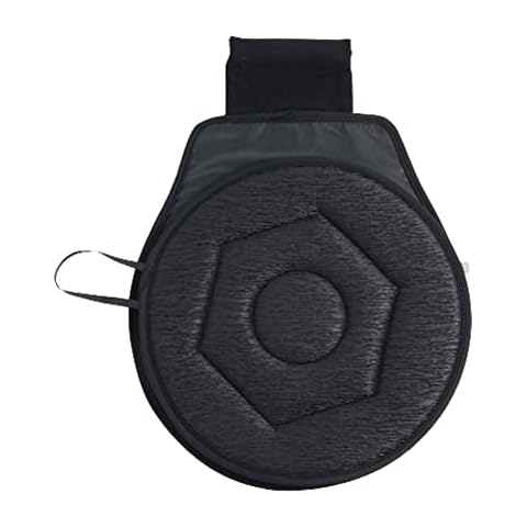 Muellery Swivel Seat Cushion 360 Degree Pivot Disc Rotating Car Cushion Chair Pad Black TPYU113386 Cover