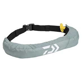 ライフジャケット グレー ウエストタイプ ダイワ インフレータブルライフジャケット(ウエストタイプ自動