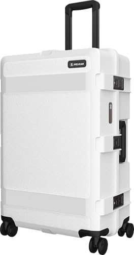 Image of Pelican ATX 25 Inch Hard-Side Medium Size Check-In Luggage Suitcase (Lunar White)