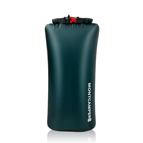 Cordura Waterproof Dry Bag 20L – Bolsa seca impermeable resistente con silbato de supervivencia, ideal para kayak, camping y playa (Verde oscuro) miniatura 1