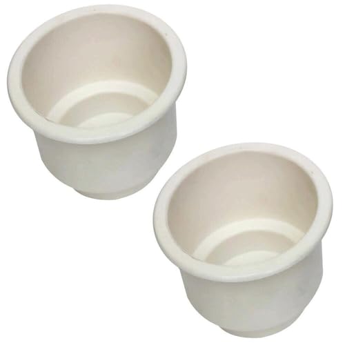 Portavasos plástico para mesa de poker blanco miniatura 1