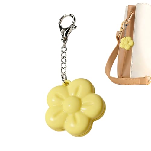 LearnLyrics Mini llavero LED recargable con forma de flor para bolso, luces con sensor táctil para el interior del bolso, para mochila, viajes, interiores, exteriores, trabajo, hombres y mujeres