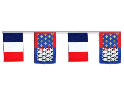 Guirlande d'amitié France Pays de la Loire 8,9 m Digni, décoration suspendue en tissu