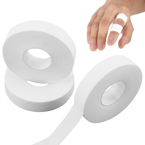 CJMUQHEHH 3 Rollen Kletterband Länge 10 Meter, Breite 1,5 cm, Fingertape Sporttape Für Klettern, Handball, Medizinisches Klebeband Zur Verletzungsprophylaxe Und Unterstützung Finger Tape