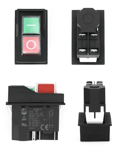 QWORK® 5 PIN KJD17 Elektromagnetischer Schalter, Sicherheitsschalter, AC250V 16A