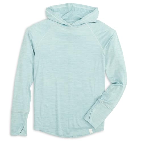 Fish Hippie Boden Streak Heather Hoodie Blue Topaz M (8/10)