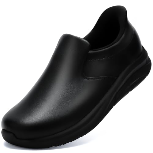 Image of Hands Free Non Slip Work Shoes for Men & Women Waterproof Leather