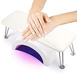 Nail Hand Rest Cushion, Microfiber Leather Arm Rest Nail Table for Fingernails and Toenails, Profess
