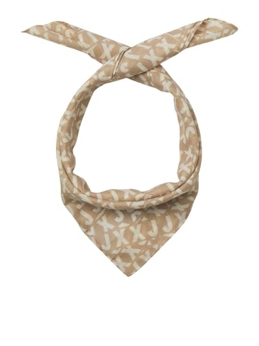 JACK & JONES Kadın JJXX JXMORENO SMALL SCARF ACC Atkı, Cornstalk AOP:w. Seedpearl, Tek Beden