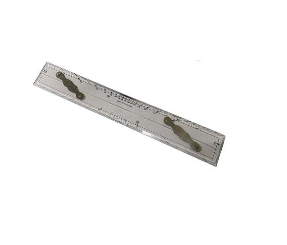 18inch Parallel Ruler Marine Navigation kit Instruments with 8in Brass Divider and Pencil Compass Drafting with Cover