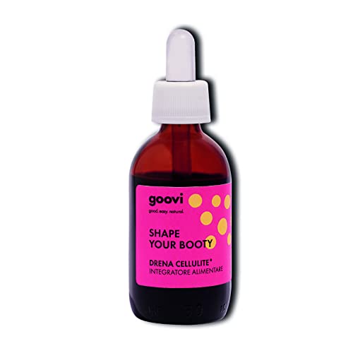 Goovi, Shape Your Booty, Integratore Alimentare Drena Cellulite, Ideale per gli Inestetismi della Cellulite e il Drenaggio dei Liquidi, 50 ml