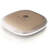 Mavoro LED Lighted Travel Makeup Mirror | 1x/10x Magnification | Rechargeable USB-C | Pocket & Purse Portable Lighted Travel Makeup Compact Mirror, Touch Sensor (Champagne Gold)