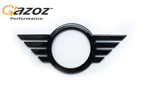 Image of Front & Rear Glossy Black Emblem Badge Cover Compatible with 2019-up Clubman F54