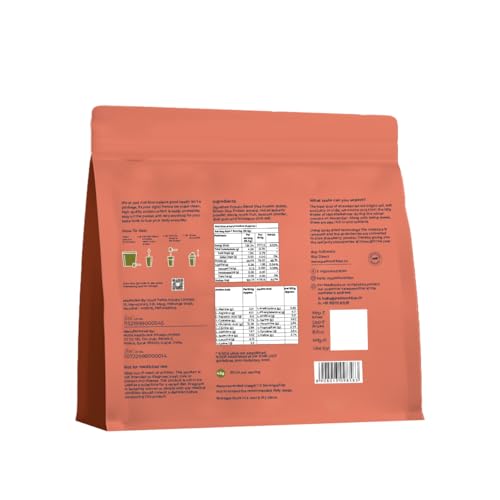 Image of Pea Protein Isolate Powder | Vegan Plant Protein, No Added Sugar, Dairy Free| Clean & Easy to Digest with Essential Amino Acids (1kg Pouch, Real Strawberry)