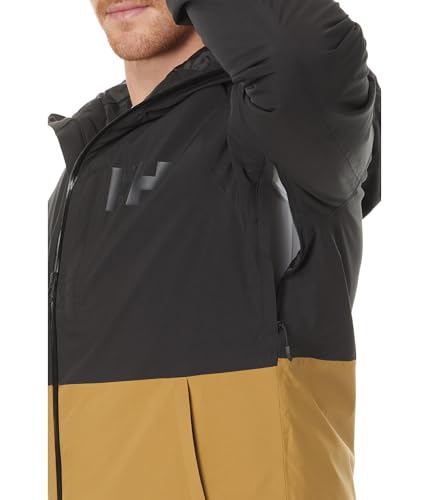 Image of Helly Hansen Powderface Jacket Men's Waterproof Insulated Ski Jacket, Breathable Hooded Snow Shell for Winter Mountain Sports