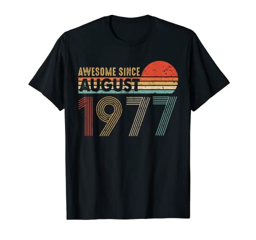 Impresionante desde agosto de 1977 - Camiseta para regalo de cumpleaños para 42 Camiseta
