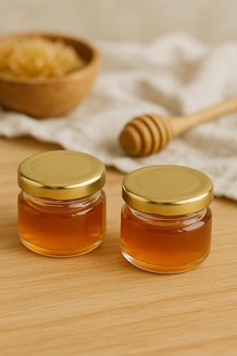 Image of SG Glass Jar Set, 130ML, Transparent, Pack of 4, for Honey, Jam, Spices, Sauces and Desserts