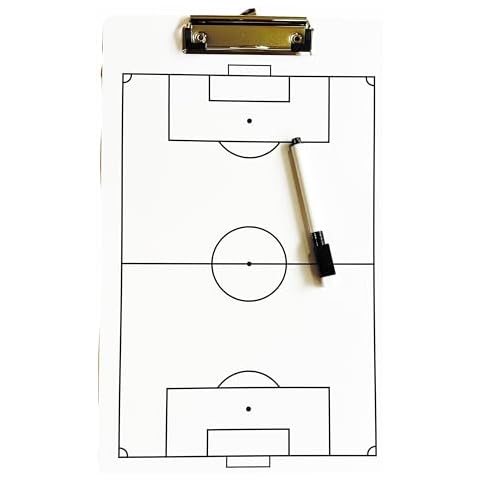 qibylift Football Coaching Board, Double Sided Football Clipboard for Coaches, Football Dry Erase Board for Coaches, Coaches Whiteboard, with Pen Erase, Portable Teaching Assistant Equipment Cover