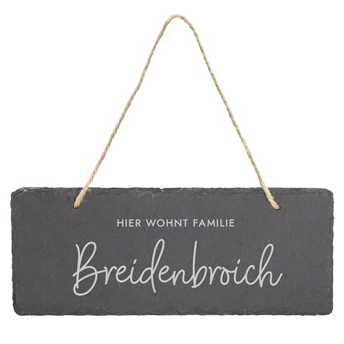 Laublust Niers Schiefer Türschild Familie C0628