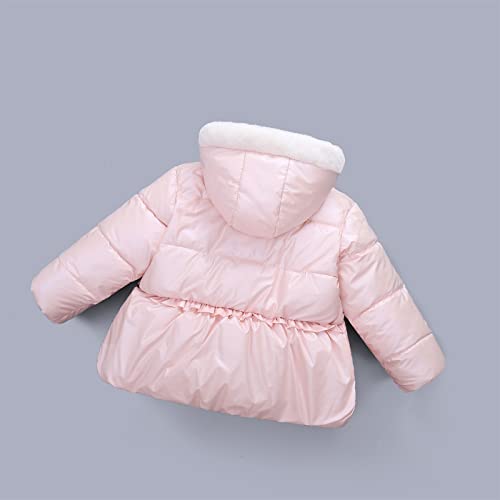 Winter Coat Baby Boy Girl Hooded Snowsuit Winter Warm Fleece Collar Hooded Down Windproof Jacket Outerwear3