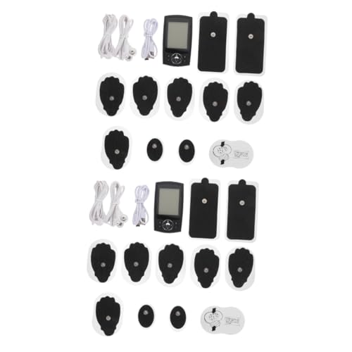 Didiseaon 2 Juegos masajeador massage masajes electro estimuladores Dispositivo de masaje electroestimulador estimulador muscular para el máquina relajante muscular el plastico