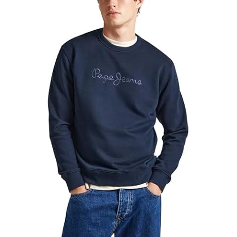 Pepe Jeans Joe Crew Sweatshirt in Dulwich Blue Cover