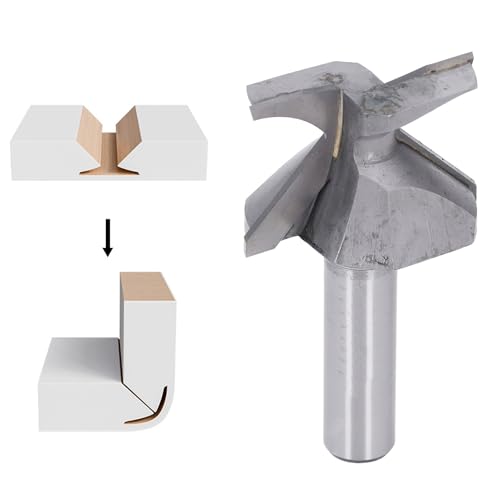 R18 1/2 Inch Shank Woodworking Router Bit, Arc Bending Integrated Cutter, Forming Router Bits for Door Wall, Cabinet, Arc Projects