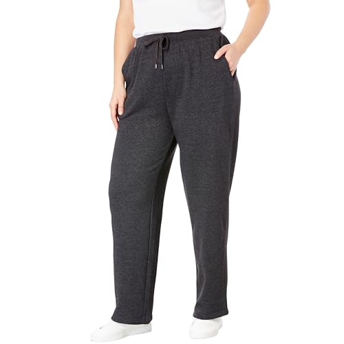 Woman Within Plus Size Womens Plus-Size Better-Fleece Pull-On Drawstring Sweatpants