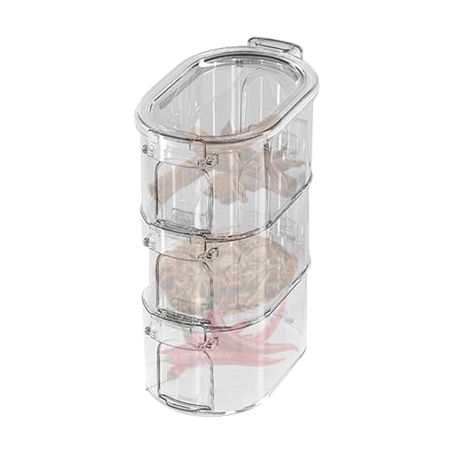 ccuzs Organizador de condimentos de cocina con estantes ajustables, material de madera y metal para tarros de hierbas, botellas de condimentos y almacenamiento, diseño eficiente de espacio, 5.1 x 3.1