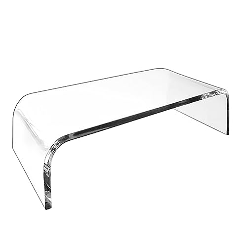 Support d'élévation pour écran d'ordinateur en acrylique transparent en forme de U pour bureau