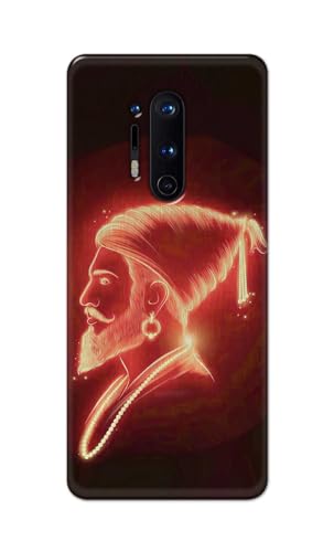 Image of PRINTFIDAA Printed Hard Back Cover Case for OnePlus 8 Pro Back Cover (Chatrapati Shivaji Maharaj) -112