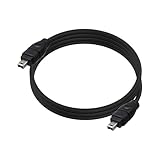 YARCHONN FireWire Câble DV IEEE 1394 4 broches vers fiche 4 broches Firewire 400 haute vitesse i.Link Câble DV pour caméscope vers ordinateur portable disque dur externe   1,8 m