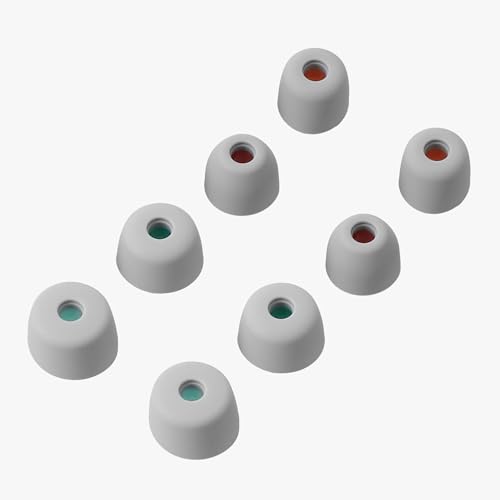 kwmobile 8x イヤーチップ Sony WF-1000XM5 / WF-1000XM4対応 イヤーピース - 交換用 4つのサイズ セット - シリコン イヤホンキャップ