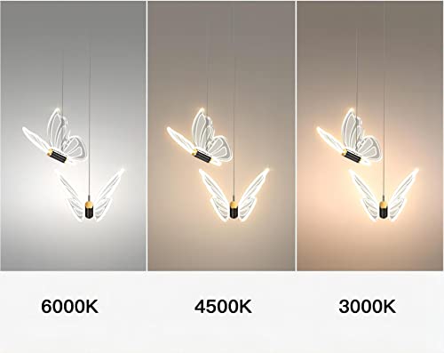 Generic 001 2 Lights Modern Creative Butterfly Led Pendant Light thumb #5