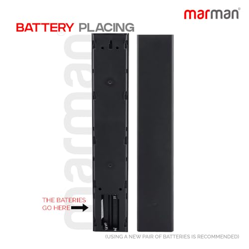 Image of marman Compatible with BPL TV Remote Control Original Model RM-L1662 Suitable for LED LCD Smart Television Without Voice Command and Google Assistant with Streaming Apps