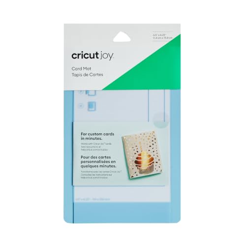 Image of Cricut Joy Card Mat, 4.5 inch x 6.25 inch, Crafting Mat for All Cricut Joy Cards, Reusable Card Mat with Clear Protective Film, Customize Cards Quickly, Compatible with Cricut Joy Cutting Machine