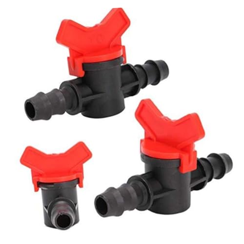 Sosoport 10 Piezas accesorios de riego válvula de irrigación bola de jardinería válvula de riego de jardín