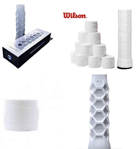 ZRZ Pack Grip Padel HESACORE Tour Grip + 3 unds overgrip Wilson Pro Confort Liso Top Ventas