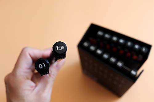 Etchr Professional Black Drawing Pens - 16 Black Fineliner Pens For Use As Drawing And Calligraphy Pens - Quality Waterproof And Fadeproof Black Artist Pens - Etchr Black Graphic Pen Collection #TOP3