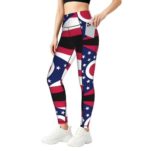 Leggings de Ohio para mujer con bolsillos funcionales para un entrenamiento sin límites
