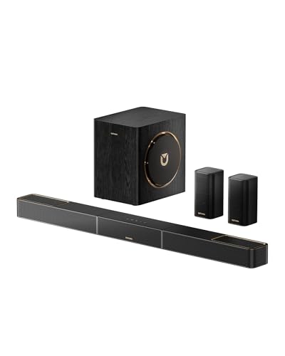 ULTIMEA 5.1.2ch Surround Sound System for TV w/Dolby Atmos, 530W Sound Bar for Smart TV, Soundbar with Wireless Subwoofer, GaN Amplifier, 4K HDR Pass-Through, HDMI eARC, Bluetooth® 5.4, Skywave X40