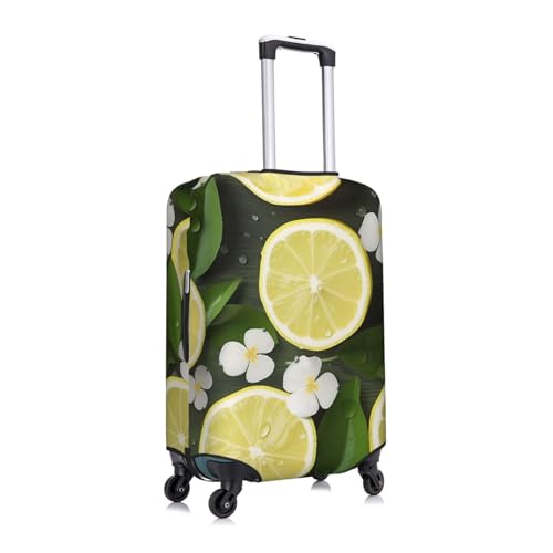Travel Luggage Cover Fashion Suitcase Protector Fresh Lemon Spandex Baggage Covers Washable Suitcase Covers Anti-Scratch Luggage Cover Protectors Fits 18-32 Inch Suitcases X-Large2